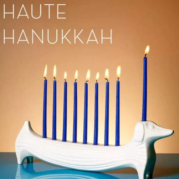 Jonathan Adler Menagerie Dachshund Dog Menorah - Picture 3 of 7